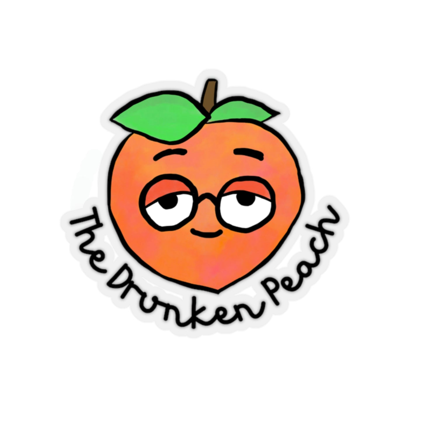 The Drunken Peach Sticker